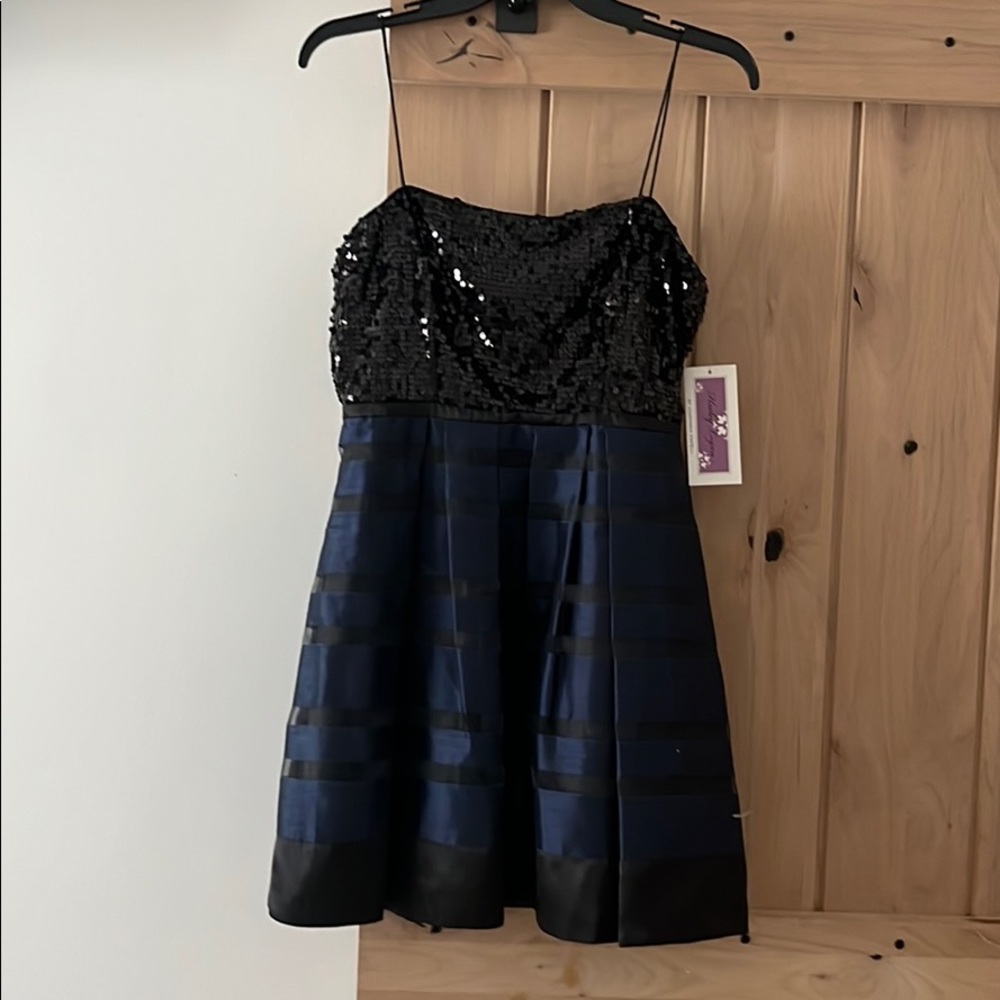 Sequin strap mini dress